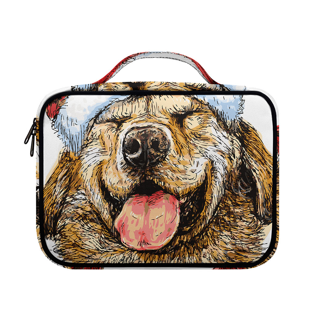 Santa Labrador Retriever Print Briefcase Bible Bag