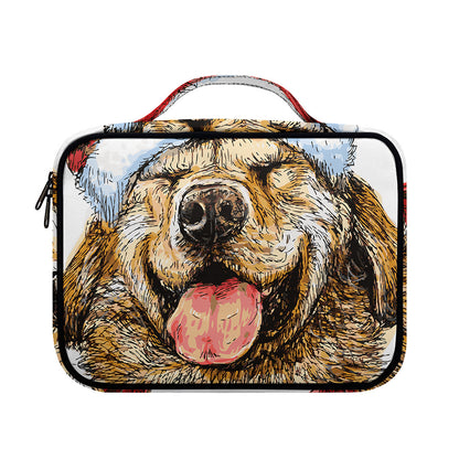 Santa Labrador Retriever Print Briefcase Bible Bag