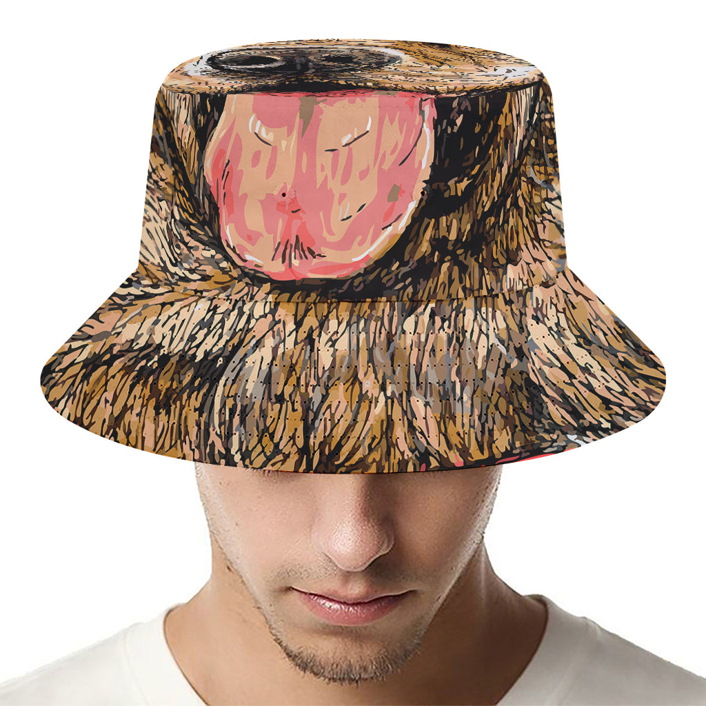 Santa Labrador Retriever Print Bucket Hat