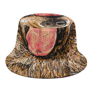 Santa Labrador Retriever Print Bucket Hat