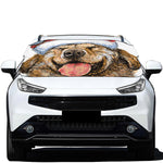 Santa Labrador Retriever Print Car Windshield Snow Cover