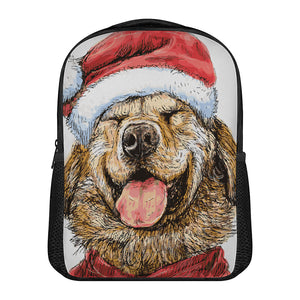 Santa Labrador Retriever Print Casual Backpack