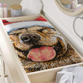 Santa Labrador Retriever Print Changing Pad Cover