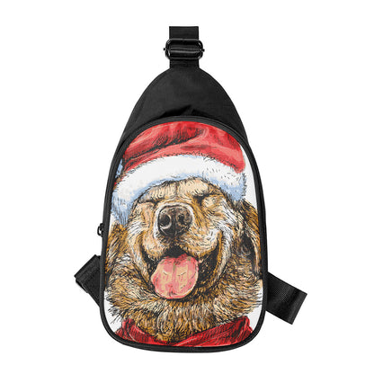 Santa Labrador Retriever Print Chest Bag