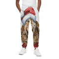 Santa Labrador Retriever Print Cotton Sweatpants