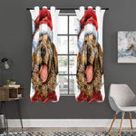 Santa Labrador Retriever Print Curtain