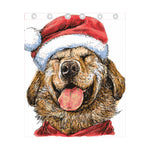 Santa Labrador Retriever Print Curtain