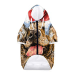 Santa Labrador Retriever Print Dog Zip Up Hoodie