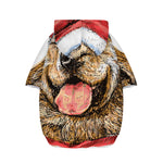 Santa Labrador Retriever Print Dog Zip Up Hoodie