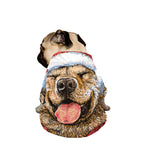 Santa Labrador Retriever Print Dog Zip Up Jacket
