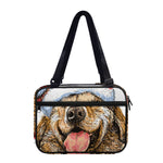 Santa Labrador Retriever Print Double Strap Bible Bag