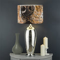Santa Labrador Retriever Print Drum Lamp Shade