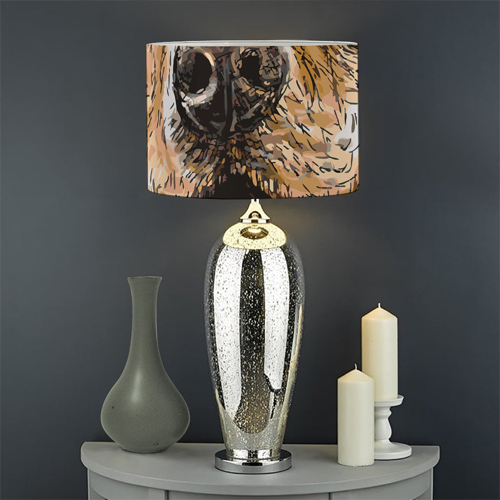 Santa Labrador Retriever Print Drum Lamp Shade