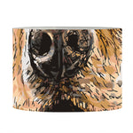 Santa Labrador Retriever Print Drum Lamp Shade