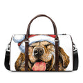 Santa Labrador Retriever Print Duffel Bag
