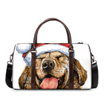 Santa Labrador Retriever Print Duffle Bag