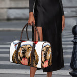 Santa Labrador Retriever Print Duffle Bag