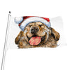 Santa Labrador Retriever Print Flag