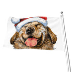 Santa Labrador Retriever Print Flag