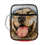 Santa Labrador Retriever Print Front Pocket Bible Bag