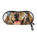 Santa Labrador Retriever Print Glasses Case