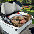 Santa Labrador Retriever Print Golf Cart Seat Cover