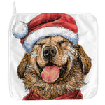 Santa Labrador Retriever Print Hand Towel
