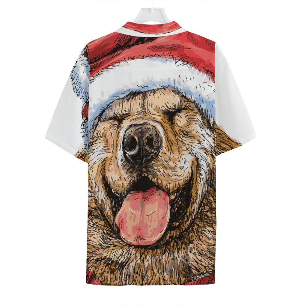 Santa Labrador Retriever Print Hawaiian Shirt