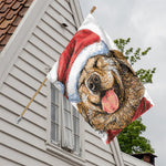 Santa Labrador Retriever Print House Flag