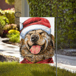 Santa Labrador Retriever Print House Flag