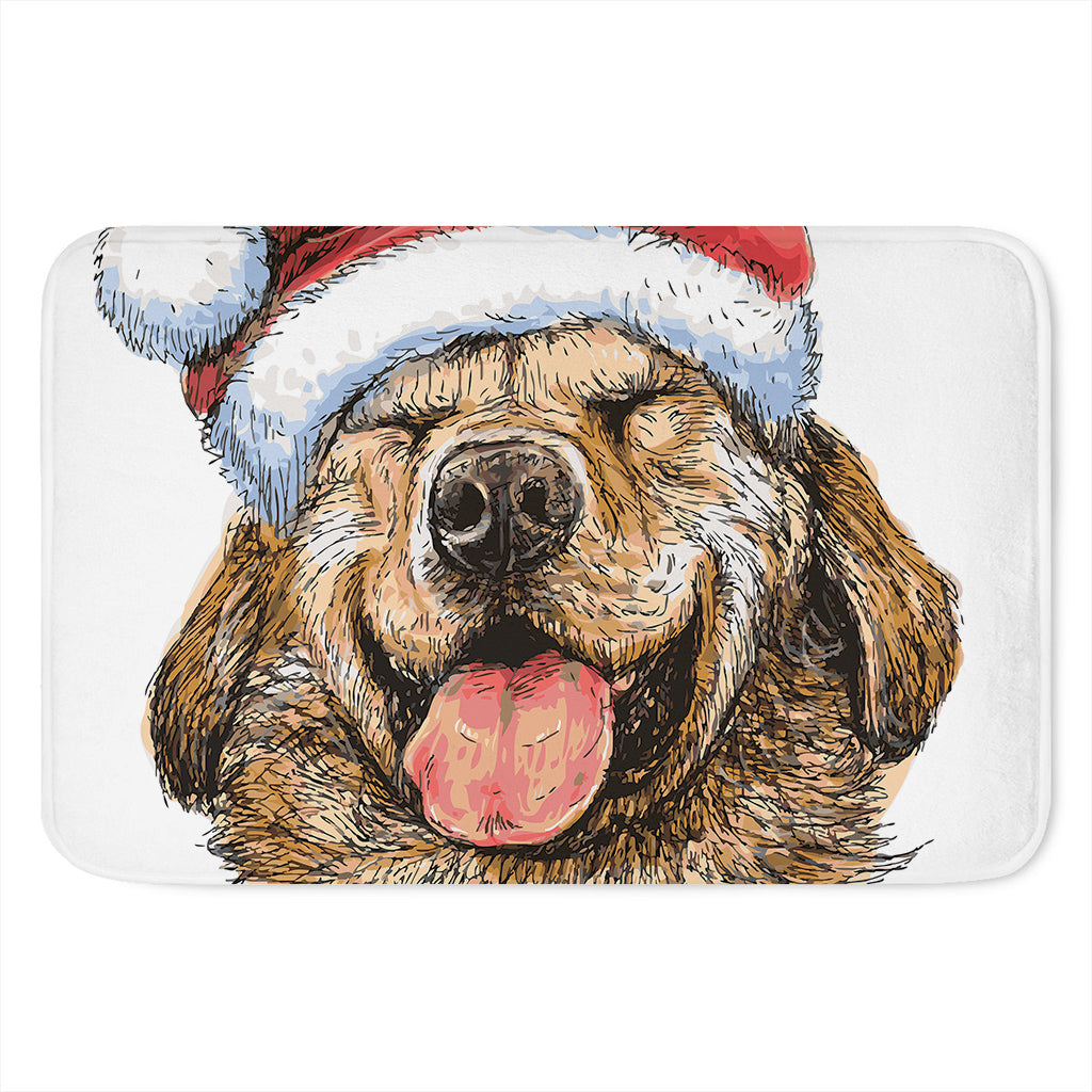 Santa Labrador Retriever Print Indoor Door Mat