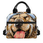 Santa Labrador Retriever Print Insulated Lunch Bag
