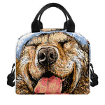 Santa Labrador Retriever Print Insulated Lunch Bag