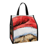 Santa Labrador Retriever Print Insulated Lunch Tote