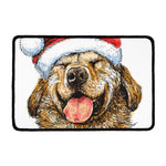 Santa Labrador Retriever Print Kitchen Mat