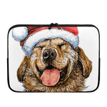 Santa Labrador Retriever Print Laptop Sleeve