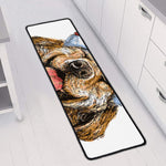 Santa Labrador Retriever Print Long Kitchen Mat