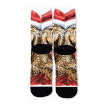 Santa Labrador Retriever Print Long Socks