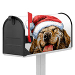 Santa Labrador Retriever Print Mailbox Cover