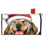 Santa Labrador Retriever Print Mailbox Cover