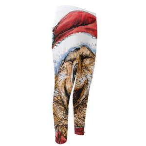 Santa Labrador Retriever Print Men's Compression Pants