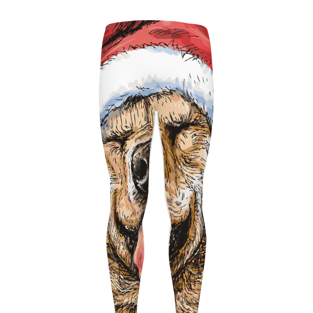 Santa Labrador Retriever Print Men's leggings