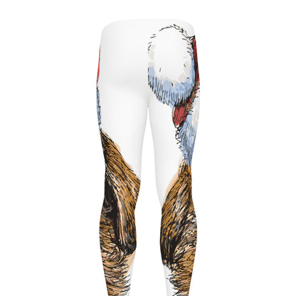 Santa Labrador Retriever Print Men's leggings