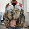 Santa Labrador Retriever Print Men's Shirt Jacket