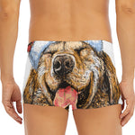 Santa Labrador Retriever Print Men's Short Boxer Briefs