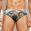 Santa Labrador Retriever Print Men's Swim Briefs