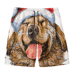 Santa Labrador Retriever Print Men's Swim Trunks