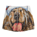 Santa Labrador Retriever Print Mesh Shorts