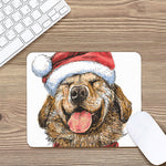 Santa Labrador Retriever Print Mouse Pad
