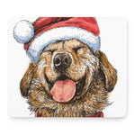Santa Labrador Retriever Print Mouse Pad